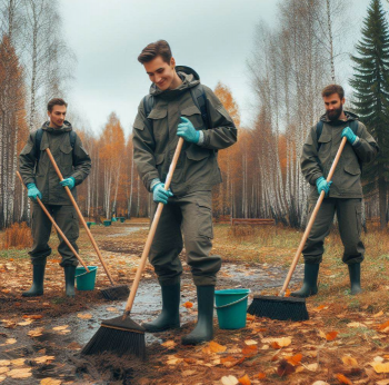 картинка для статьи "Уборка территории осенью"